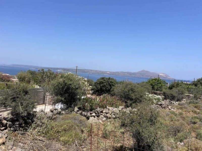 Kokkino Chorio Kreta, Kokkino Chorio: Meerblick-Grundstück mit Baugenehmigung zu verkaufen Grundstück kaufen